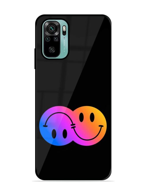 Gradient Smile Art Glossy Metal TPU Phone Cover for Xiaomi Redmi Note 11 Se