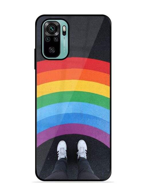 Legs Rainbow Glossy Metal TPU Phone Cover for Xiaomi Redmi Note 11 Se