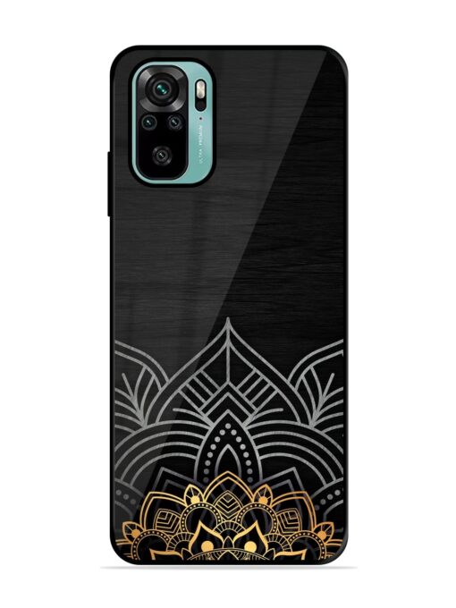 Decorative Golden Pattern Glossy Metal Phone Cover for Xiaomi Redmi Note 11 Se