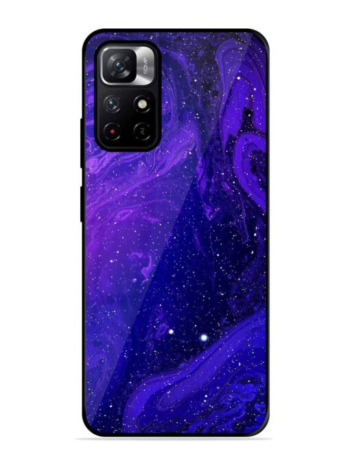 Galaxy Acrylic Abstract Art Glossy Metal Phone Cover for Xiaomi Redmi Note 11T (5G) Zapvi