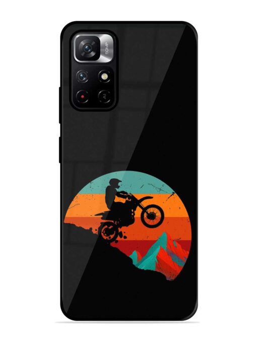 Mountain Bike Glossy Metal Phone Cover for Xiaomi Redmi Note 11T (5G) Zapvi