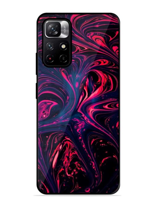 Abstract Background Glossy Metal Phone Cover for Xiaomi Redmi Note 11T (5G) Zapvi