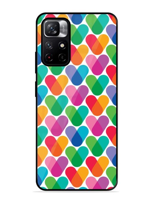 Overlapping Colors Colorful Glossy Metal TPU Phone Cover for Xiaomi Redmi Note 11T (5G) Zapvi