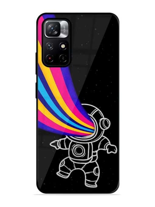 Astronaut Glossy Metal TPU Phone Cover for Xiaomi Redmi Note 11T (5G) Zapvi