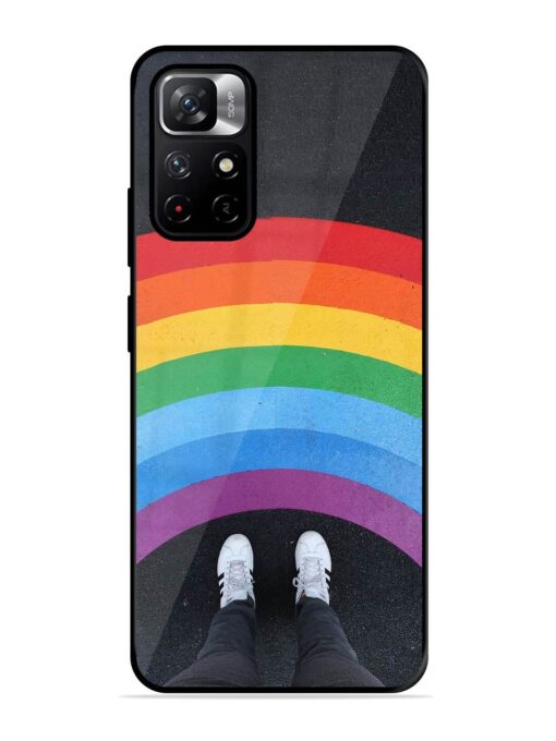 Legs Rainbow Glossy Metal TPU Phone Cover for Xiaomi Redmi Note 11T (5G) Zapvi