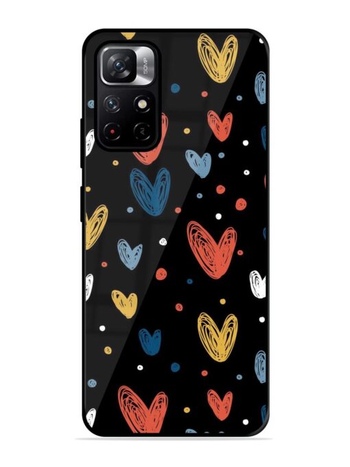 Happy Valentines Day Glossy Metal TPU Phone Cover for Xiaomi Redmi Note 11T (5G) Zapvi