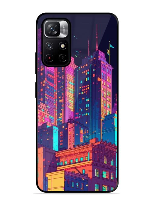 City View Glossy Metal Phone Cover for Xiaomi Redmi Note 11T (5G) Zapvi