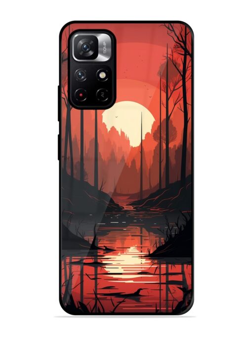 Natural Landscape Glossy Metal Phone Cover for Xiaomi Redmi Note 11T (5G) Zapvi