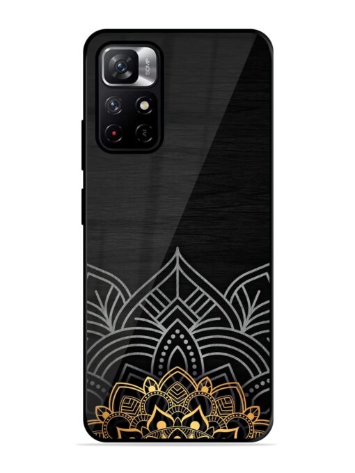 Decorative Golden Pattern Glossy Metal Phone Cover for Xiaomi Redmi Note 11T (5G)