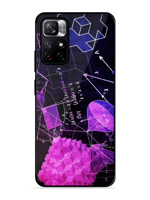 Math Physics Formula Art Glossy Metal Phone Cover for Xiaomi Redmi Note 11T (5G) Zapvi