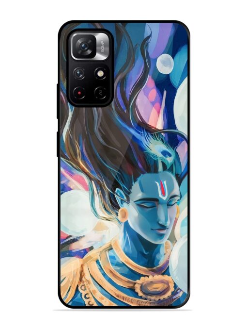 Bhagwan Sri Krishna Glossy Metal Phone Cover for Xiaomi Redmi Note 11T (5G)