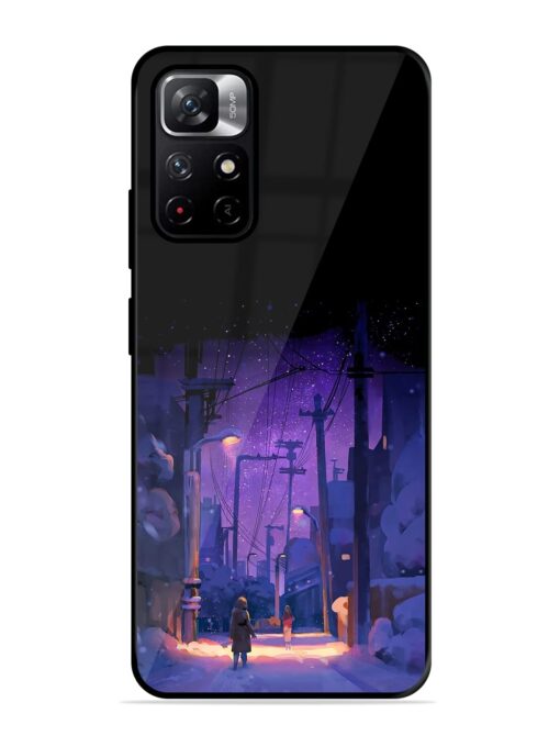 Winter Anime Art Glossy Metal Phone Cover for Xiaomi Redmi Note 11T (5G) Zapvi