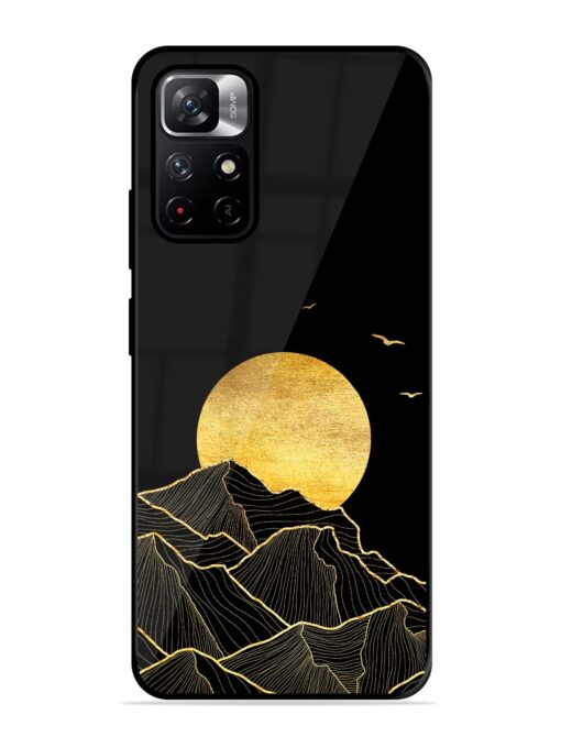 Golden Sunrise Glossy Metal Phone Cover for Xiaomi Redmi Note 11T (5G) Zapvi