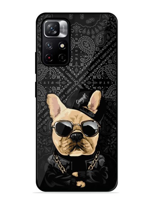 Gangsta Cool Sunmetales Dog Glossy Metal Phone Cover for Xiaomi Redmi Note 11T (5G)