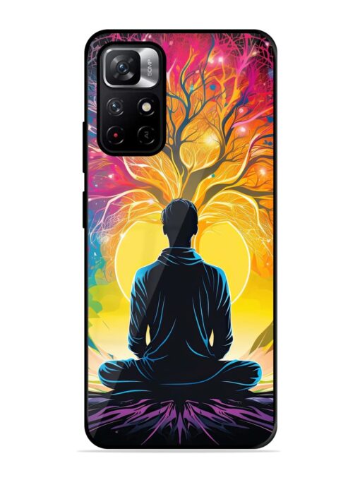 Mind Colourful Glossy Metal Phone Cover for Xiaomi Redmi Note 11T (5G) Zapvi