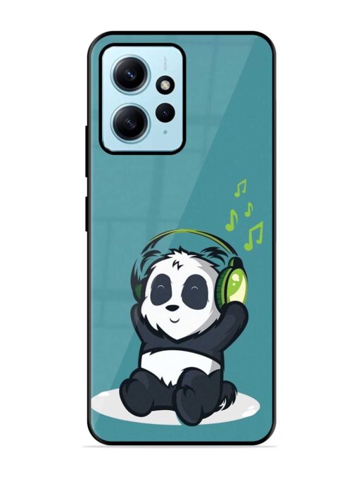 Music Panda Glossy Metal Phone Cover for Xiaomi Redmi Note 12 (4G)