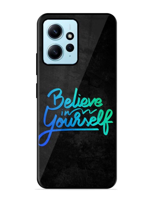 Believe In Yourself Glossy Metal Phone Cover for Xiaomi Redmi Note 12 (4G)