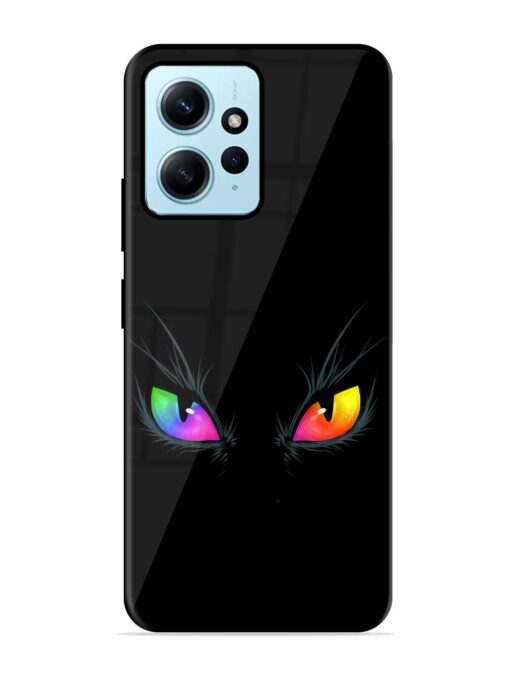 Cat Eyes Glossy Metal Phone Cover for Xiaomi Redmi Note 12 (4G)