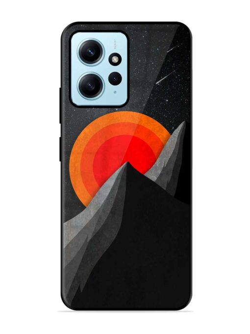 Black Mountain Glossy Metal Phone Cover for Xiaomi Redmi Note 12 (4G)