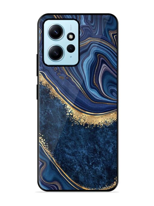 Abstract Background Blue Glossy Metal TPU Phone Cover for Xiaomi Redmi Note 12 (4G) Zapvi