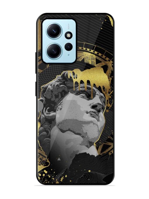 Roman Face Glossy Metal Phone Cover for Xiaomi Redmi Note 12 (4G)