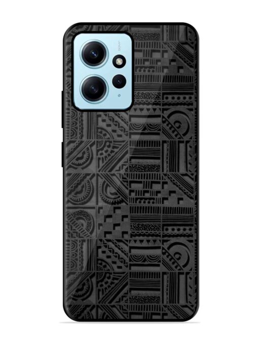 Seamless Pattern Glossy Metal Phone Cover for Xiaomi Redmi Note 12 (4G)