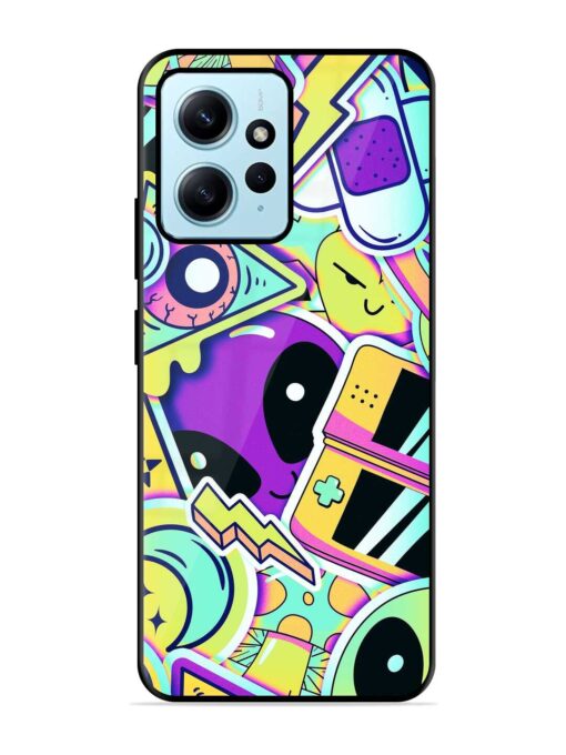 Scratch Art Glossy Metal Phone Cover for Xiaomi Redmi Note 12 (4G) Zapvi