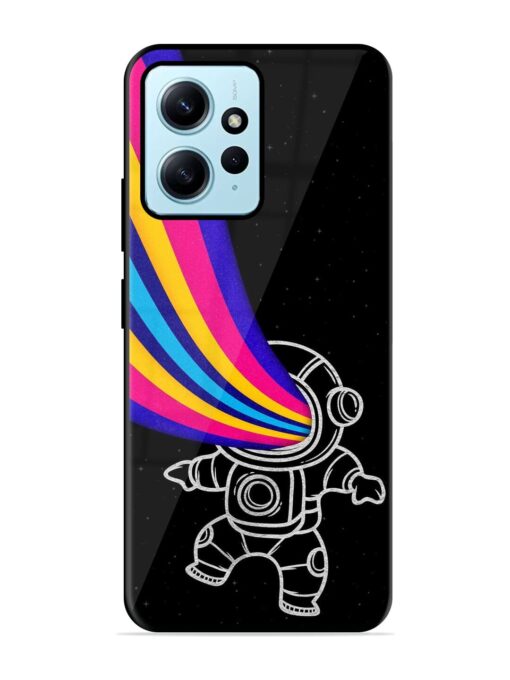 Astronaut Glossy Metal TPU Phone Cover for Xiaomi Redmi Note 12 (4G)