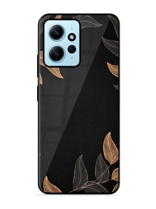 Foliage Art Glossy Metal Phone Cover for Xiaomi Redmi Note 12 (4G)