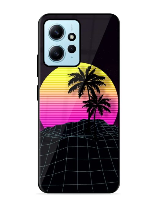 Coconut Vector Glossy Metal Phone Cover for Xiaomi Redmi Note 12 (4G)