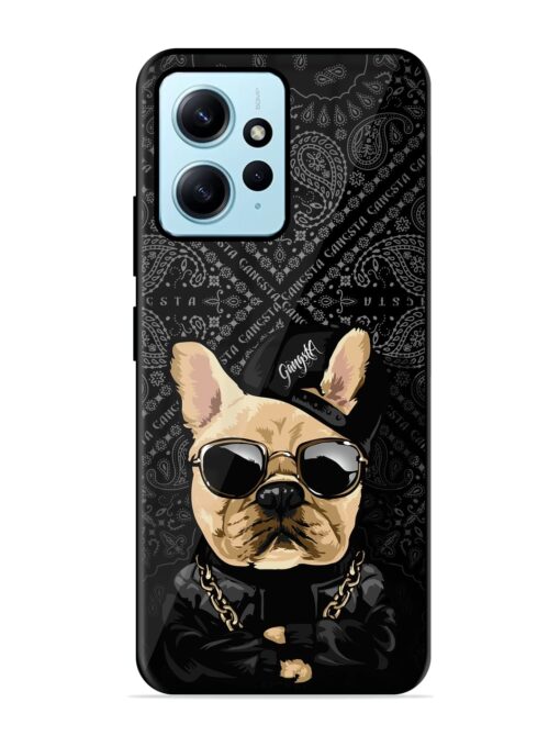 Gangsta Cool Sunmetales Dog Glossy Metal Phone Cover for Xiaomi Redmi Note 12 (4G)