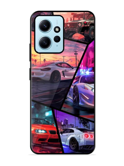 Ride In Pixels Glossy Metal Phone Cover for Xiaomi Redmi Note 12 (4G)