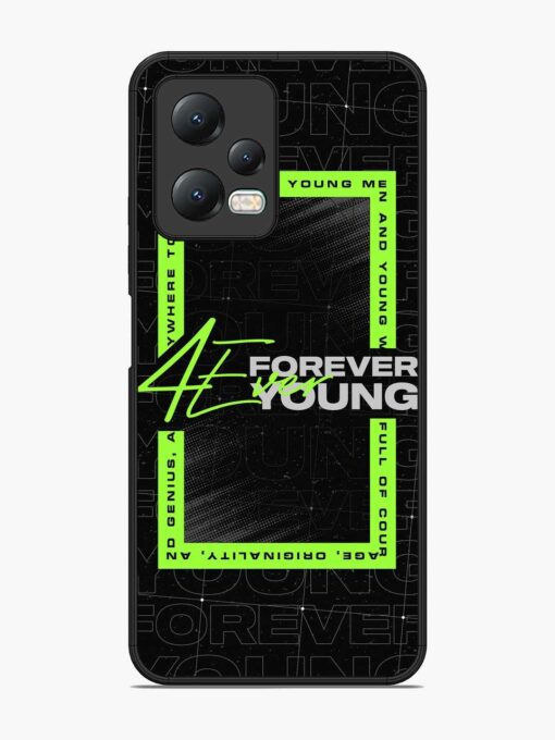 Forever Young Glossy Metal Phone Cover for Xiaomi Redmi Note 12 (5G)