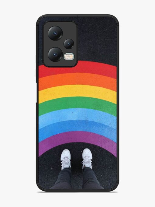 Legs Rainbow Glossy Metal TPU Phone Cover for Xiaomi Redmi Note 12 (5G) Zapvi