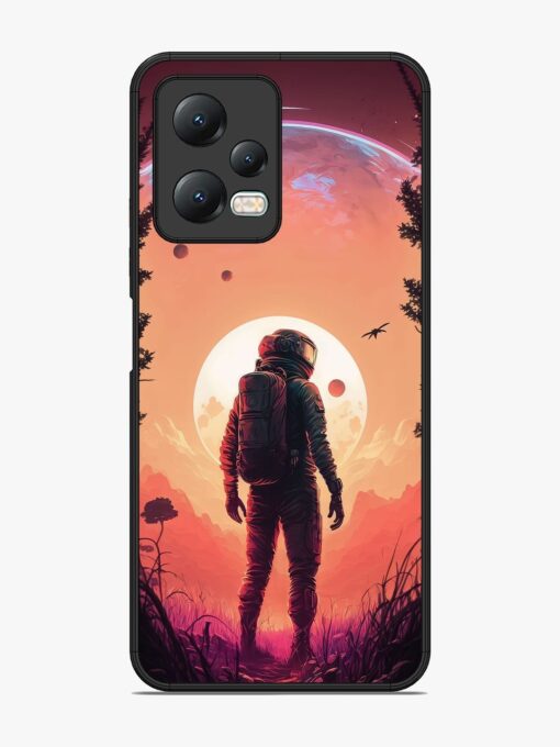 Red Sky At Morning Glossy Metal Phone Cover for Xiaomi Redmi Note 12 (5G) Zapvi