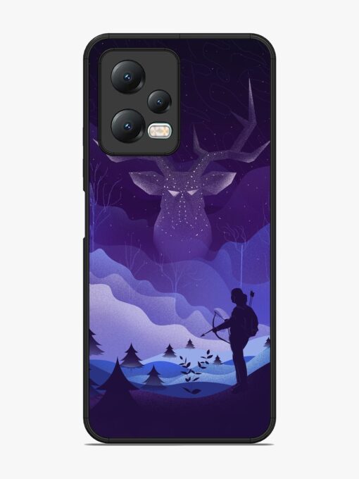 Deer Forest River Glossy Metal Phone Cover for Xiaomi Redmi Note 12 (5G) Zapvi