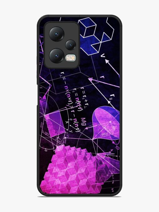 Math Physics Formula Art Glossy Metal Phone Cover for Xiaomi Redmi Note 12 (5G)