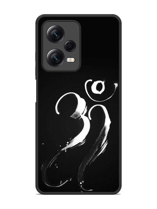 Om Logo Glossy Metal Phone Cover for Xiaomi Redmi Note 12 Pro (5G)