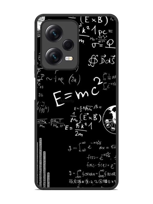 E=Mc2 Mass?Energy Equivalence Glossy Metal Phone Cover for Xiaomi Redmi Note 12 Pro (5G)