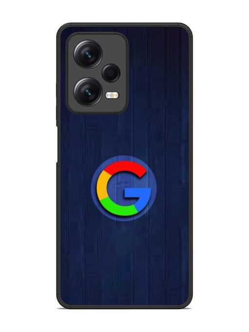 Google Logo Printed Glossy Metal TPU Phone Cover for Xiaomi Redmi Note 12 Pro (5G)