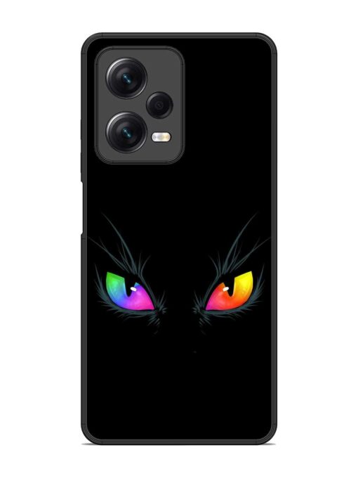 Cat Eyes Glossy Metal Phone Cover for Xiaomi Redmi Note 12 Pro (5G)