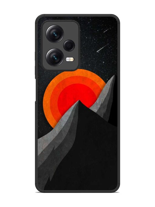 Black Mountain Glossy Metal Phone Cover for Xiaomi Redmi Note 12 Pro (5G)