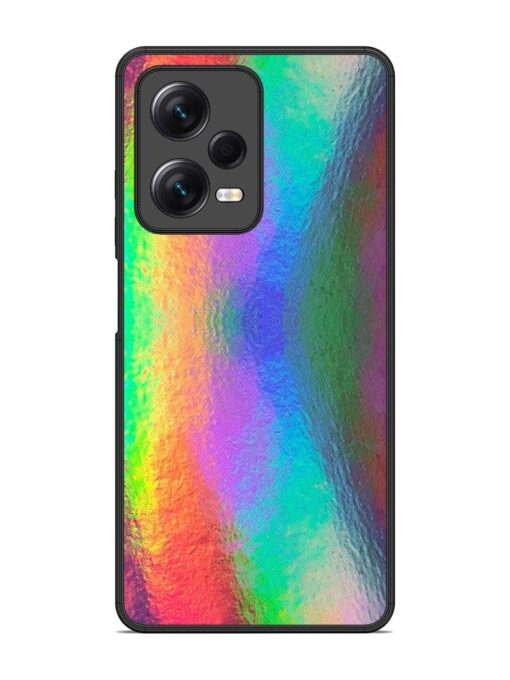 Colorful Holographic Background Glossy Metal TPU Phone Cover for Xiaomi Redmi Note 12 Pro (5G) Zapvi