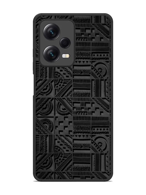 Seamless Pattern Glossy Metal Phone Cover for Xiaomi Redmi Note 12 Pro (5G) Zapvi