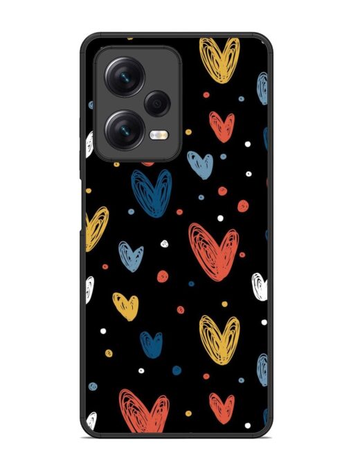 Happy Valentines Day Glossy Metal TPU Phone Cover for Xiaomi Redmi Note 12 Pro (5G)