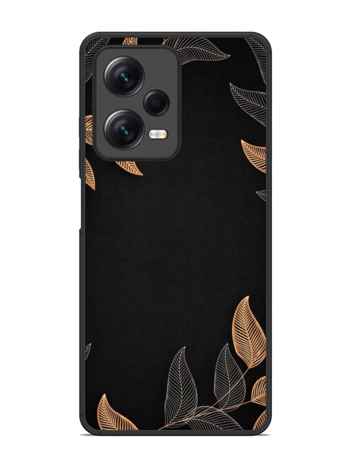 Foliage Art Glossy Metal Phone Cover for Xiaomi Redmi Note 12 Pro (5G)