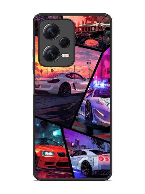 Ride In Pixels Glossy Metal Phone Cover for Xiaomi Redmi Note 12 Pro (5G)