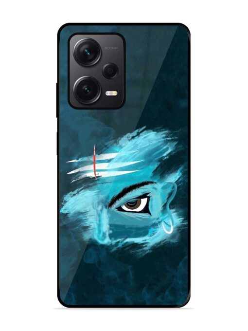 Lord Shiva Glossy Metal Phone Cover for Xiaomi Redmi Note 12 Pro Plus (5G)