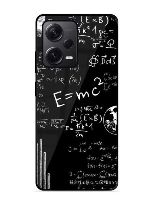 E=Mc2 Mass?Energy Equivalence Glossy Metal Phone Cover for Xiaomi Redmi Note 12 Pro Plus (5G)