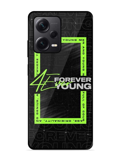 Forever Young Glossy Metal Phone Cover for Xiaomi Redmi Note 12 Pro Plus (5G) Zapvi